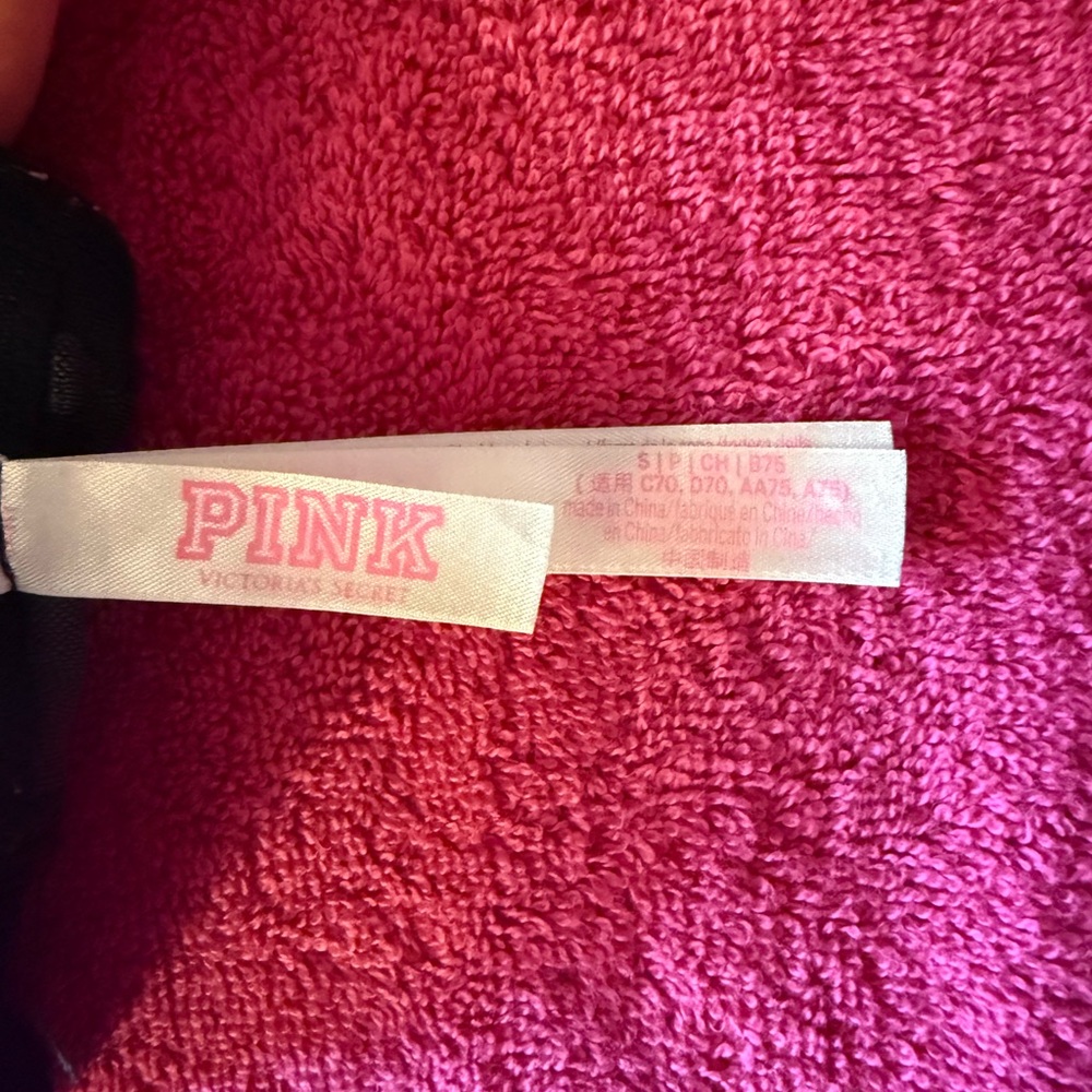PINK Victoria's Secret Black Camo Seamless Bralette with Mesh Band - Picture 9 of 9
